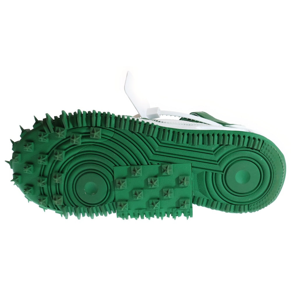 NIKE(ナイキ) ×Off-White AIR FORCE 1 MID SP LTHR Pine Green オフホワイト エアフォースワン ミッドカットスニーカー グリーン US6/24.0cm DR0500-300
