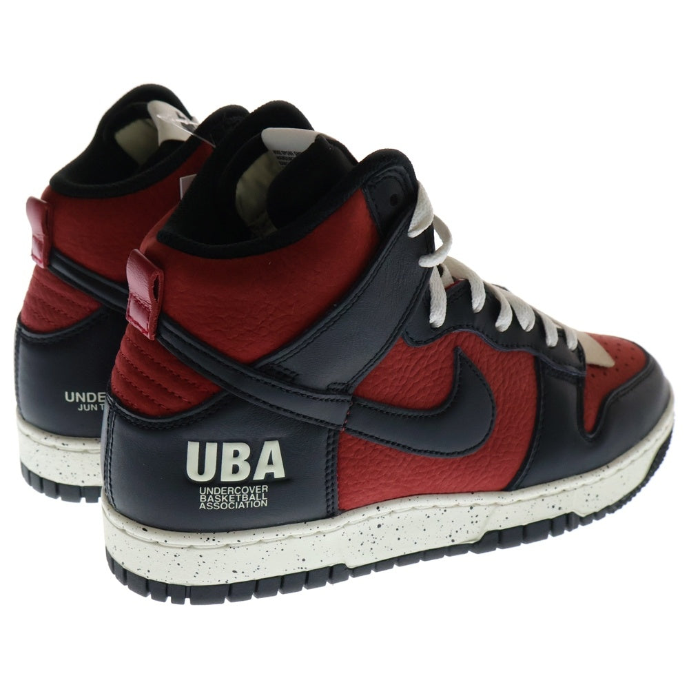 NIKE(ナイキ) ×UNDERCOVER DUNK HIGH UBA アンダーカバー ダンク ハイカットスニーカー ブラック/レッド US6/24.0cm DD9401-600