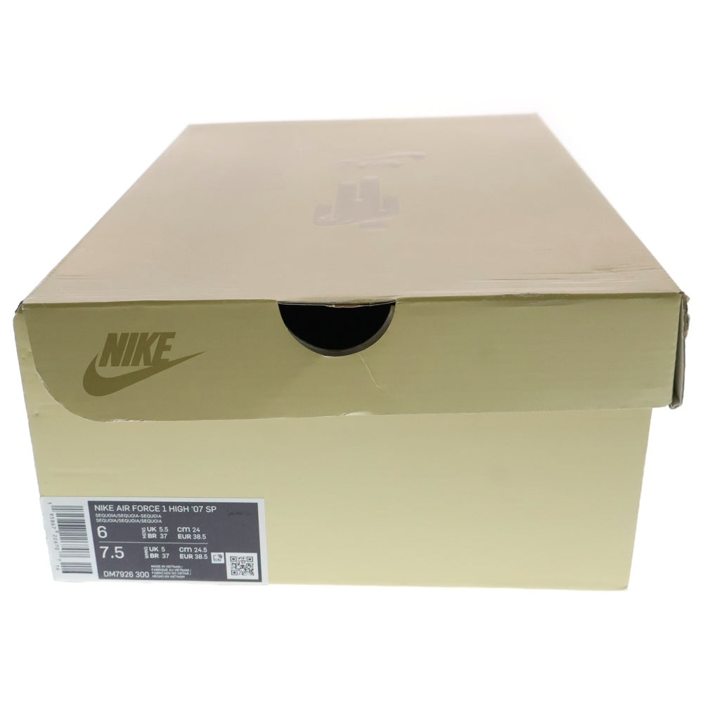 NIKE(ナイキ) ×BILLIE EILIS AIR FORCE 1 HIGH 07 SP ビリーアイリッシュ エアフォース ハイカットスニーカー カーキ US6/24.0cm DM7926-300