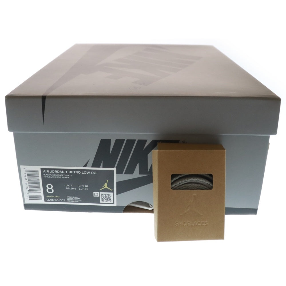 NIKE(ナイキ) AIR JORDAN 1 LOW OG Shadow エアジョーダン シャドウ ローカットスニーカー グレー US8/26.0cm CZ0790-003