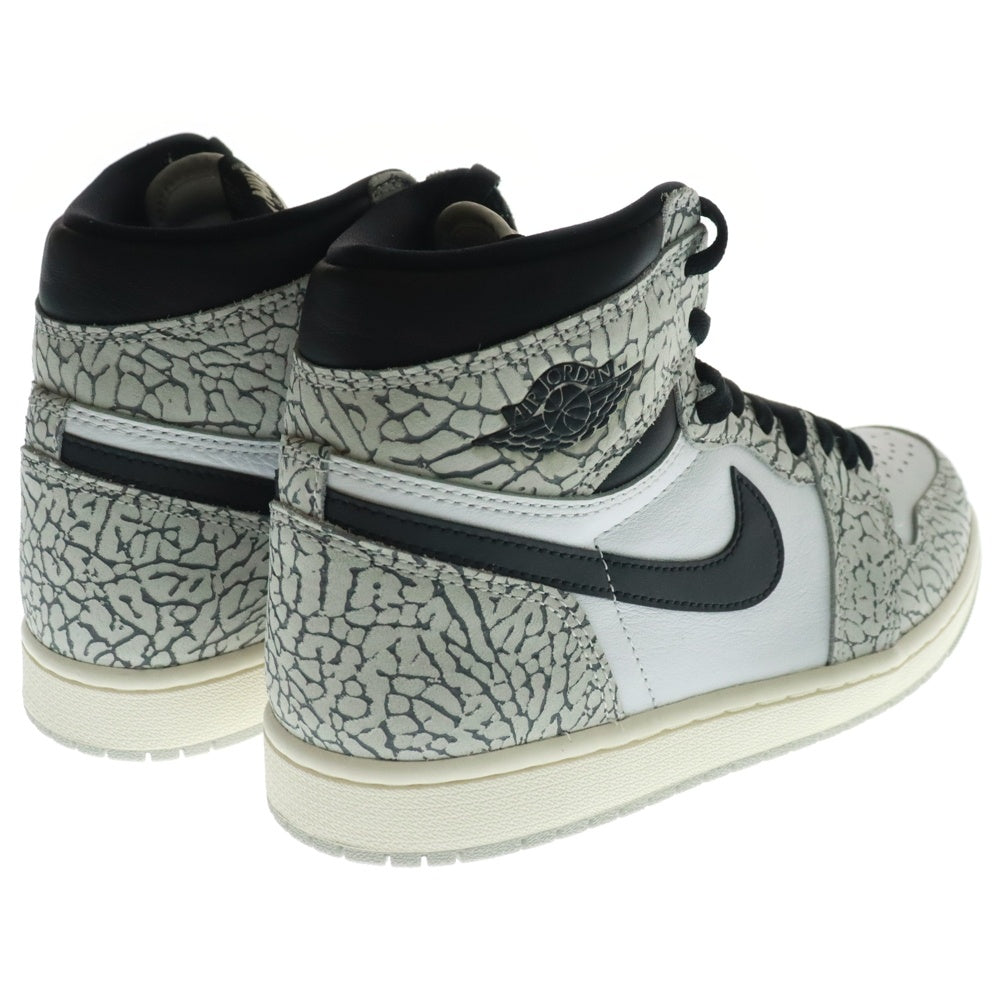 NIKE(ナイキ) AIR JORDAN 1 RETRO HIGH OG White Cement Safari エア ジョーダン 1 レトロ ハイカットスニーカー ホワイトセメント サファリ US8/26.0cm DZ5485-052
