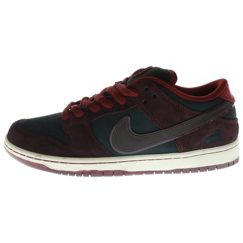 NIKE(ナイキ) ×RIOT SKATESHOP DUNK LOW PRO QS FZ1289-200 ライオット スケートショップ ダンク ローカットスニーカー ブラック/バーガンディ US8.5/26.5cm