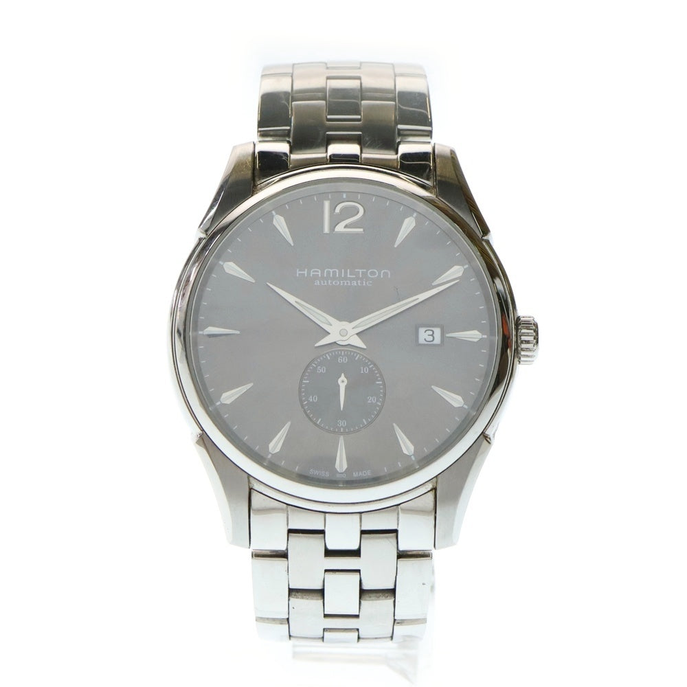 HAMILTON(ハミルトン) Jazzmasteer Small Second ジャズマスター 黒文字盤 S/S 自動巻き アナログウォッチ 腕時計 シルバー H386550