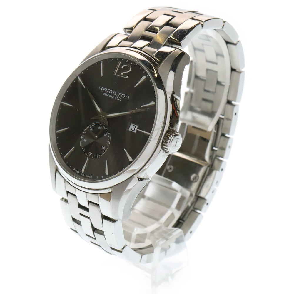 HAMILTON(ハミルトン) Jazzmasteer Small Second ジャズマスター 黒文字盤 S/S 自動巻き アナログウォッチ 腕時計 シルバー H386550
