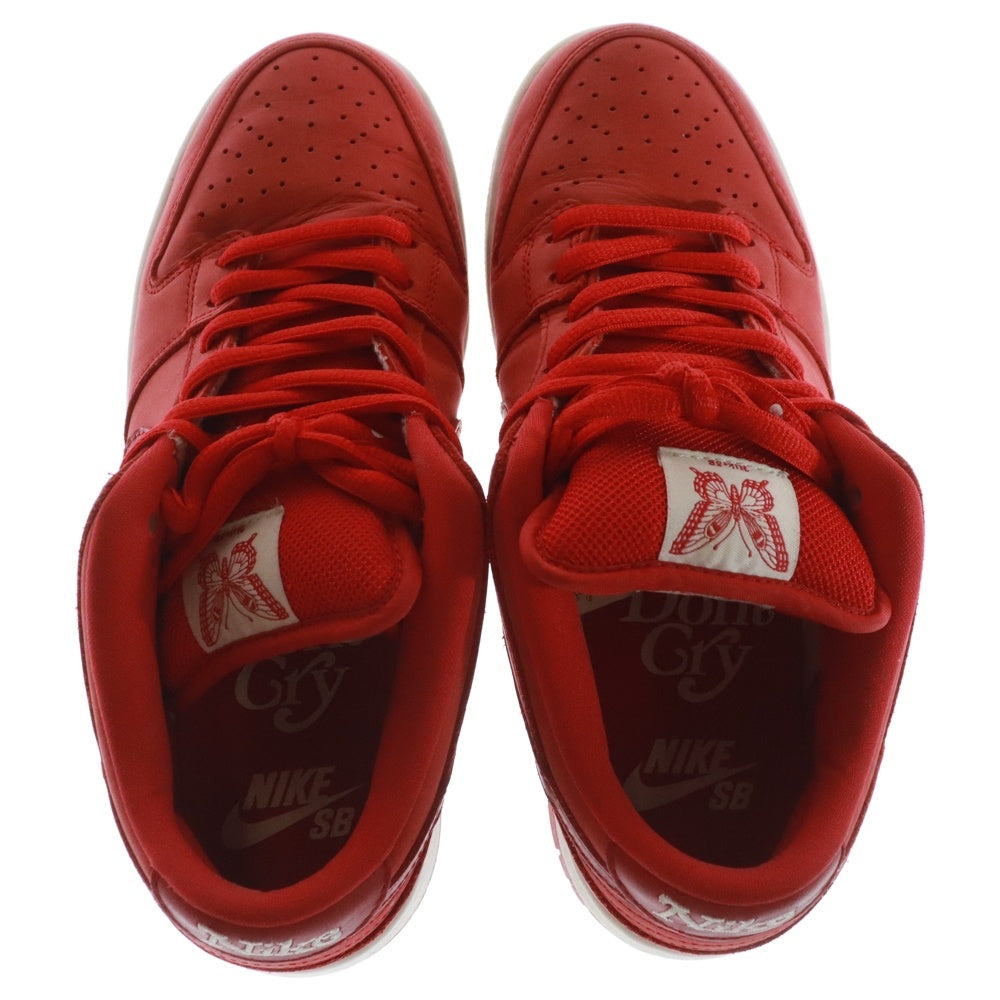 NIKE SB(ナイキエスビー) ×Girls Don't Cry SB DUNK LOW PRO QS BQ6832-600 ガールズ ドント クライ ダンク ローカットスニーカー レッド US8/26.0cm