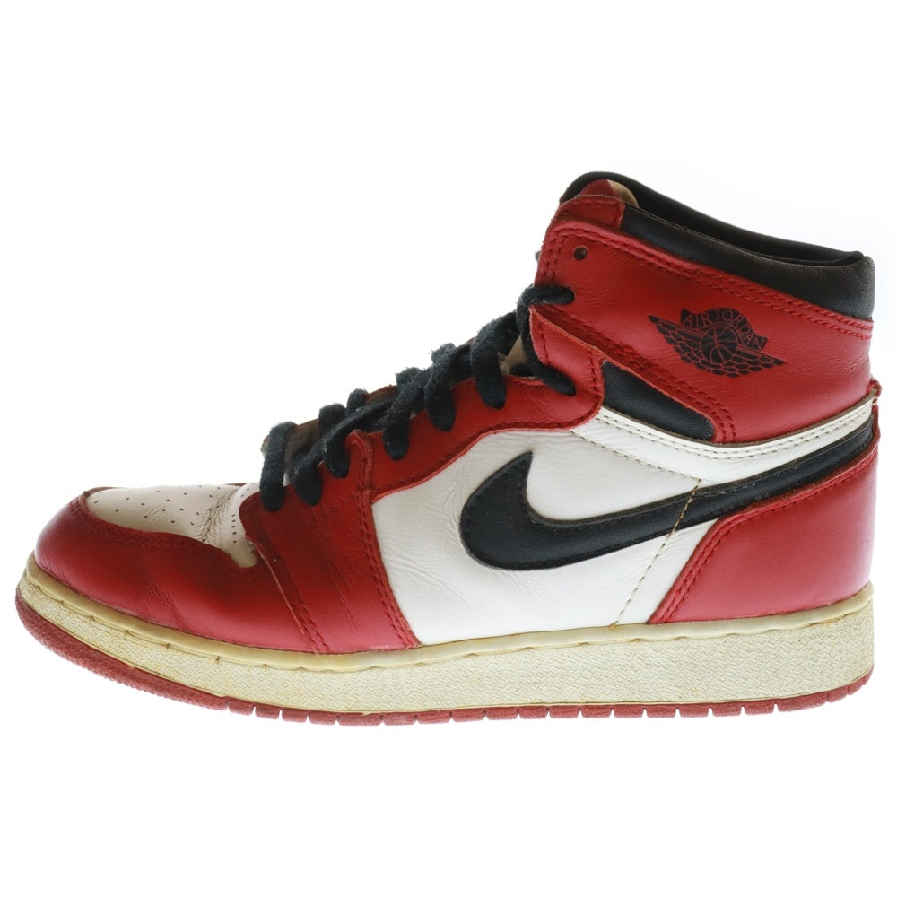 NIKE(ナイキ) 【観賞用 1994年製】 AIR JORDAN 1 HIGH Chicago エアジョーダン1 シカゴ ハイカットスニーカー レッド/ホワイト US6Y/24.0cm 153126-101 レディース