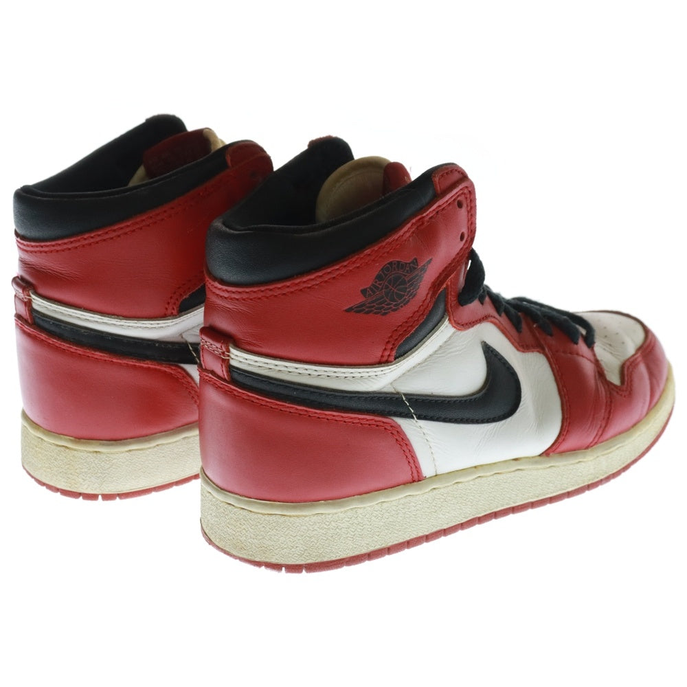 NIKE(ナイキ) 【観賞用 1994年製】 AIR JORDAN 1 HIGH Chicago エアジョーダン1 シカゴ ハイカットスニーカー レッド/ホワイト US6Y/24.0cm 153126-101 レディース