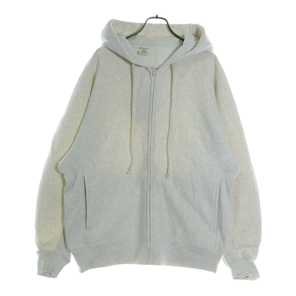 CHAMPION(チャンピオン) ×N.HOOLYWOOD ZIP UP HOODIE エヌハリウッド リバースウィーブ フーデッド ジップアップパーカー グレー C8-Y113