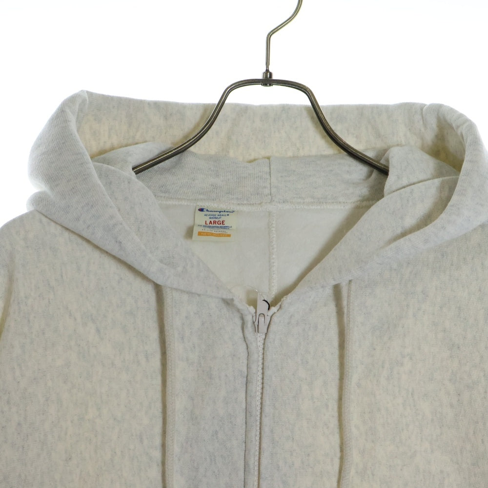 CHAMPION(チャンピオン) ×N.HOOLYWOOD ZIP UP HOODIE エヌハリウッド リバースウィーブ フーデッド ジップアップパーカー グレー C8-Y113