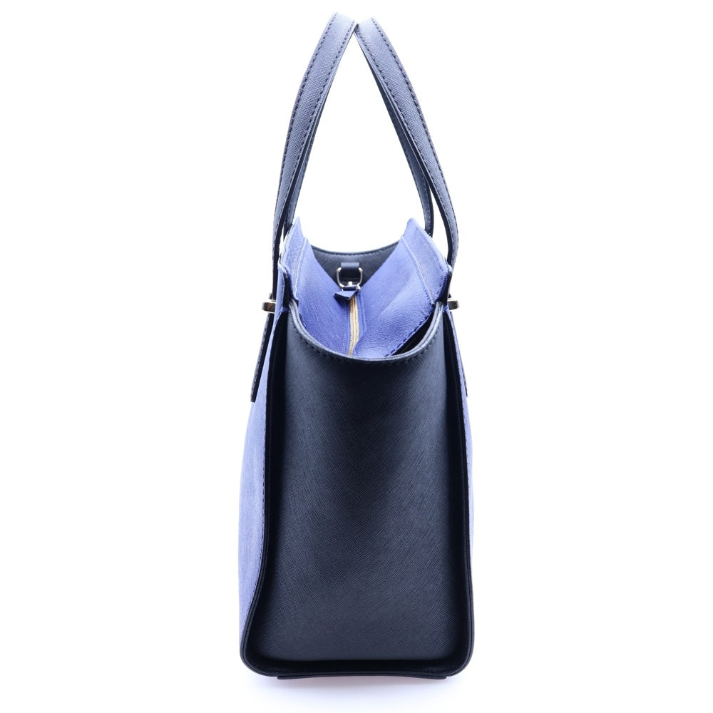 Kate Spade(ケイトスペード) 2WAY レザーハンド ショルダーバッグ ネイビー/ブラック レディース