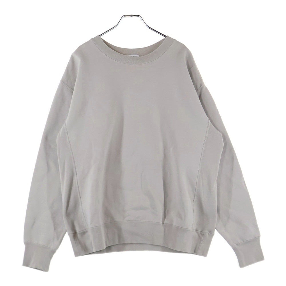 H BEAUTY&YOUTH(エイチ ビューティーアンドユース) クルーネック コットン 長袖スウェット トレーナー グレー 1212-175-7079
