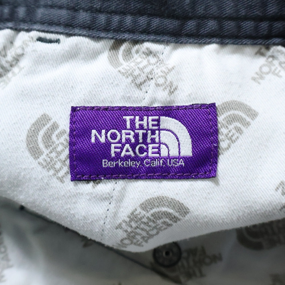 THE NORTH FACE(ザノースフェイス) ベルト付き ジップフライ テーパード チノパンツ グレー NT5552N