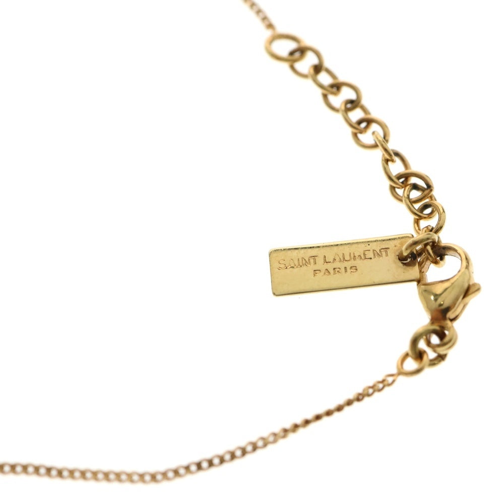 SAINT LAURENT PARIS(サンローランパリ) カサンドラ YSLロゴ チャーム ブレスレット ゴールド