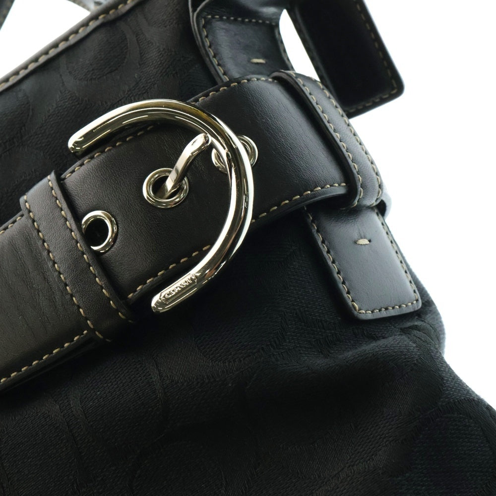COACH(コーチ) シグネチャーキャンバス ショルダーバッグ ブラック 3582
