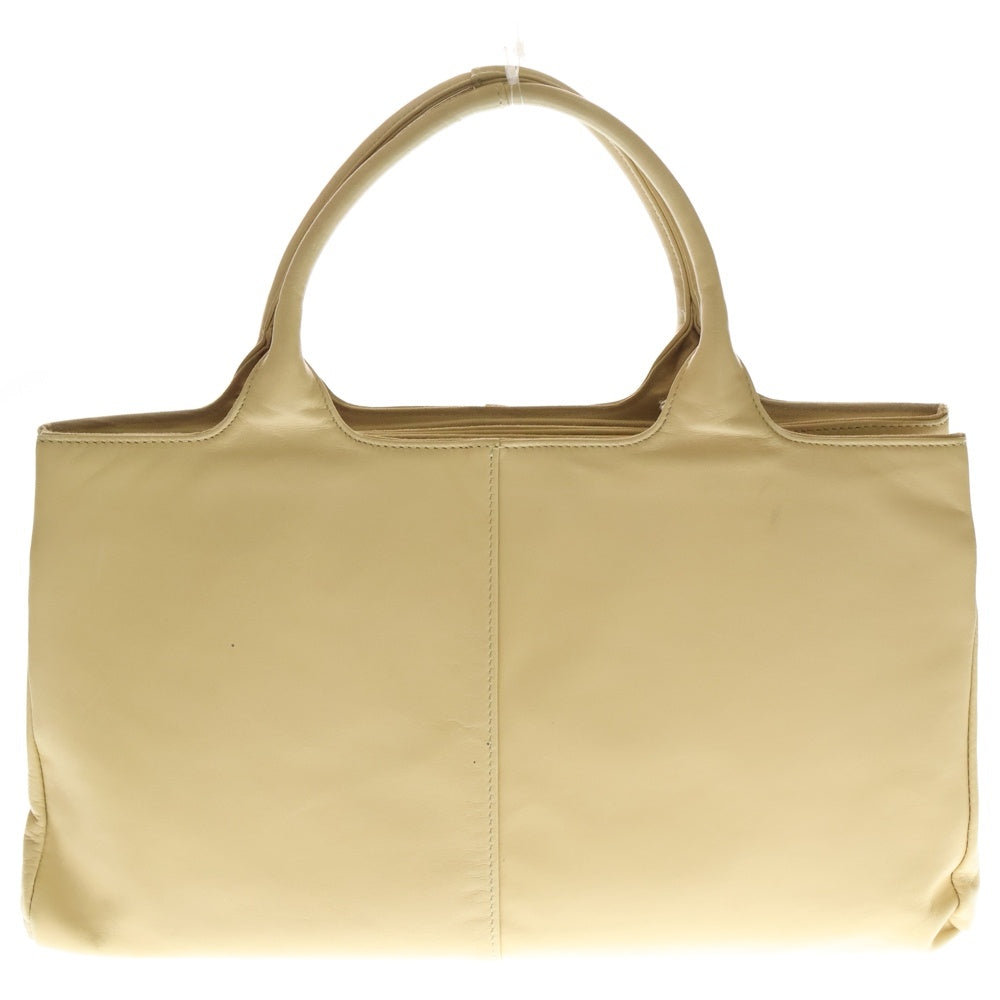 COMME CA DU MODE MEN(コムサデモードメン) レザーハンドバッグ ベージュ レディース