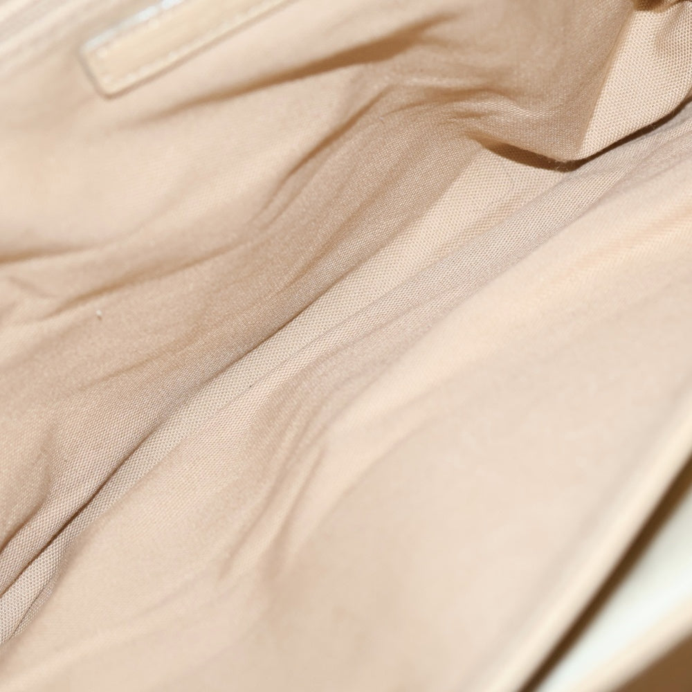 COMME CA DU MODE MEN(コムサデモードメン) レザーハンドバッグ ベージュ レディース