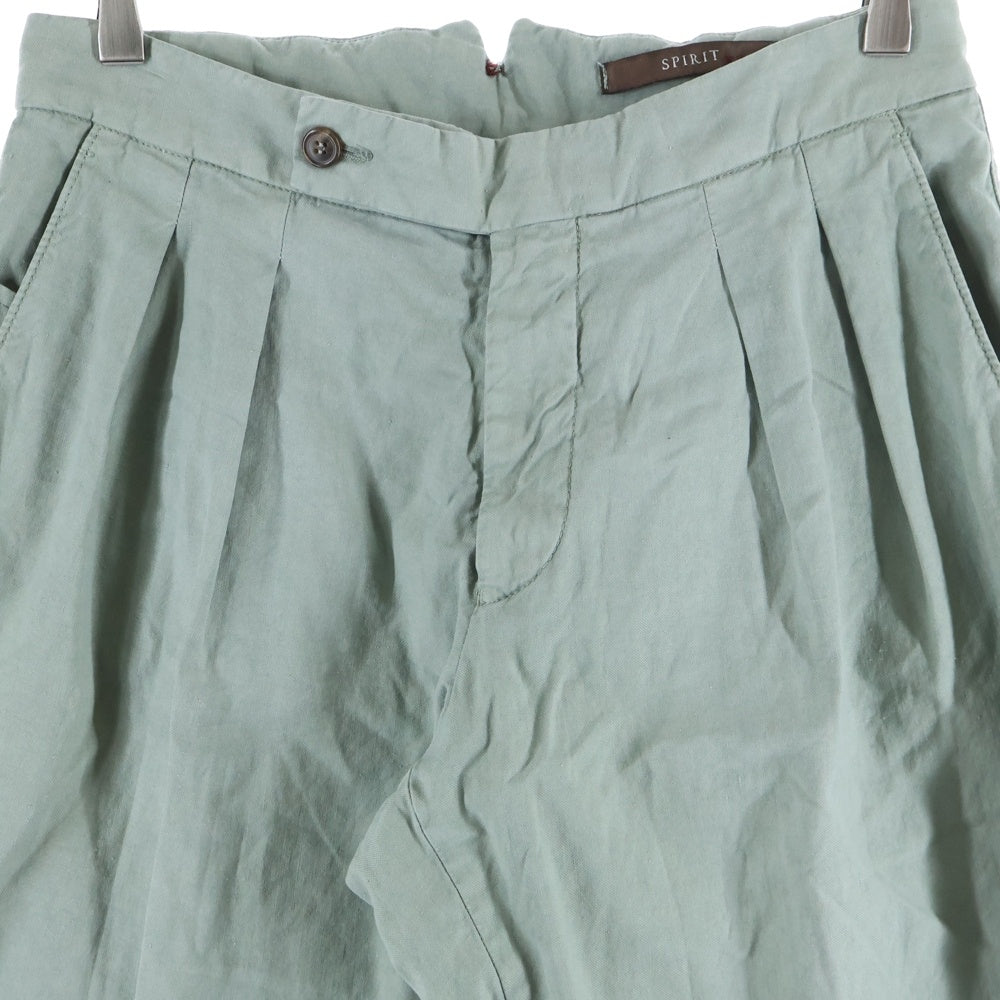 BERWICH(ベルウィッチ) SCOTCH ジップフライ ストレートパンツ カーキ