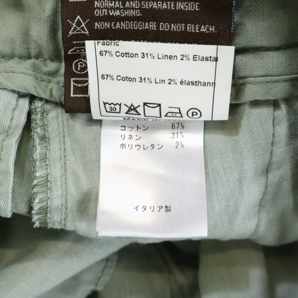 BERWICH(ベルウィッチ) SCOTCH ジップフライ ストレートパンツ カーキ