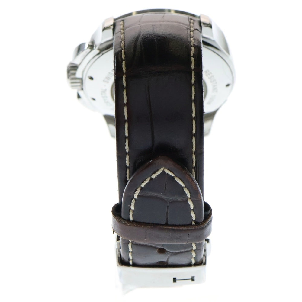 HAMILTON(ハミルトン) JAZZMASTER Auto Chrono ジャズマスター オートクロノグラフ シルバー文字盤 自動巻 腕時計 シルバー/ブラウン H326160