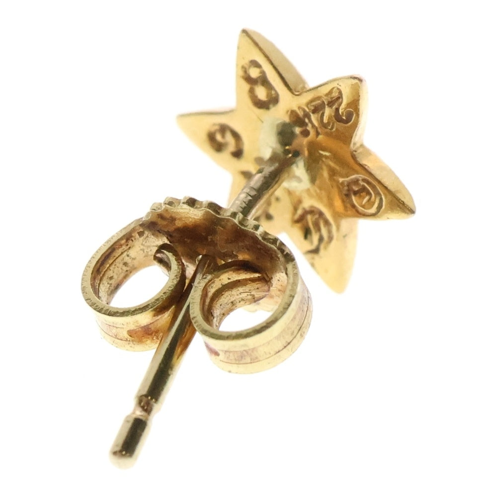 CHROME HEARTS(クロムハーツ) 22K CO STAR スタースタッドピアス ゴールド