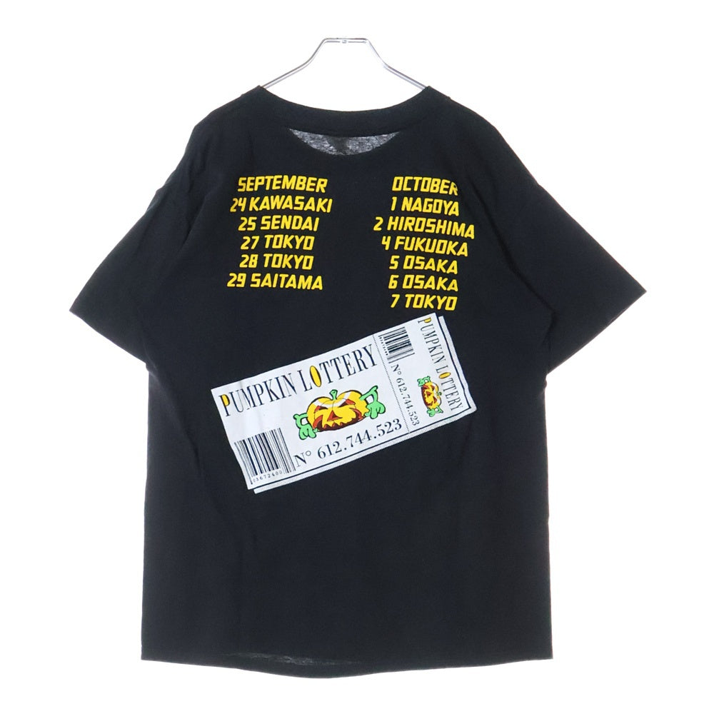 VINTAGE(ヴィンテージ) 90S HELLOWEEN SPORTS WEAR SUPER ROCK 92 フロントロゴプリント半袖Tシャツ カットソー ブラック