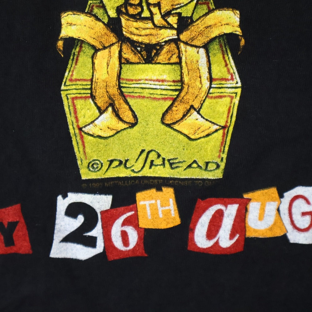 VINTAGE(ヴィンテージ) METALLICA PUSHEAD ESCAPE FROM THE STUDIO DONINGTON 1995 メタリカ 半袖Tシャツ カットソー ブラック