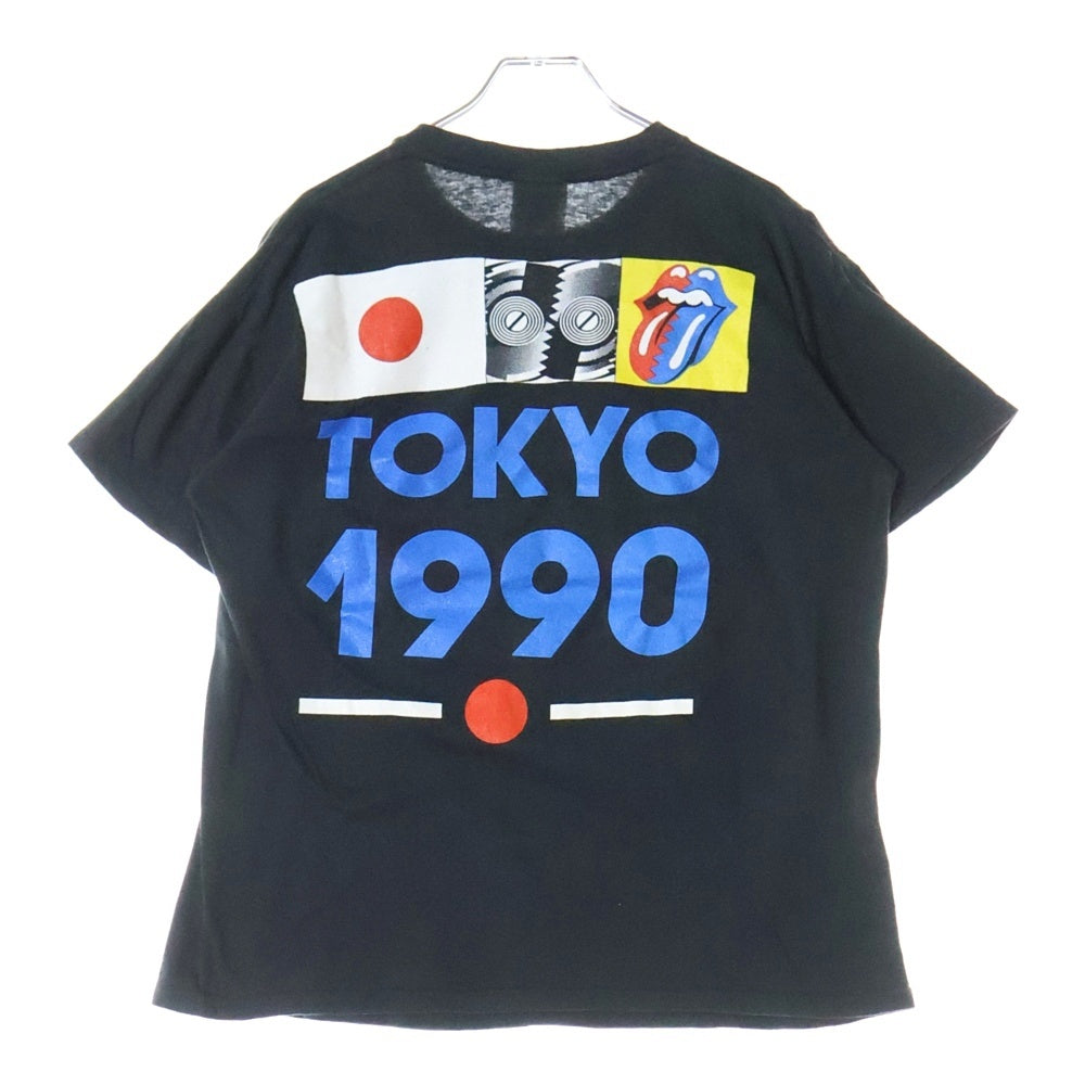 VINTAGE(ヴィンテージ) THE ROLLING STONES TOKYO TOUR TEE 1990 東京ドーム公演 Tシャツ カットソー ブラック