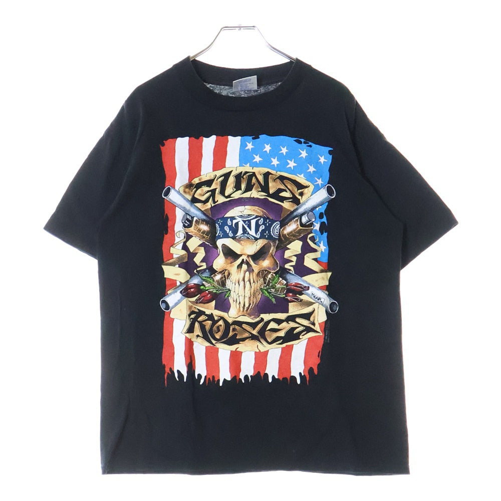 VINTAGE(ヴィンテージ) 90S GUNS N'ROSES ガンズアンドローゼズ プリント半袖Tシャツ カットソー ブラック