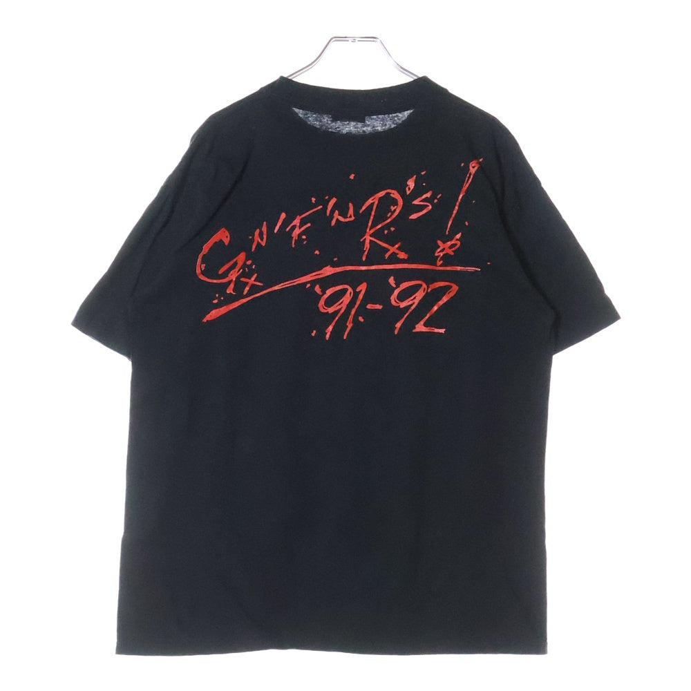VINTAGE(ヴィンテージ) 90S GUNS N'ROSES ガンズアンドローゼズ プリント半袖Tシャツ カットソー ブラック