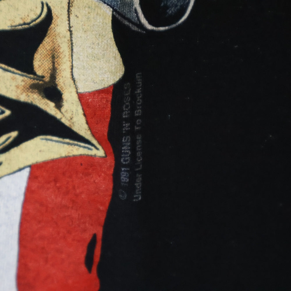 VINTAGE(ヴィンテージ) 90S GUNS N'ROSES ガンズアンドローゼズ プリント半袖Tシャツ カットソー ブラック