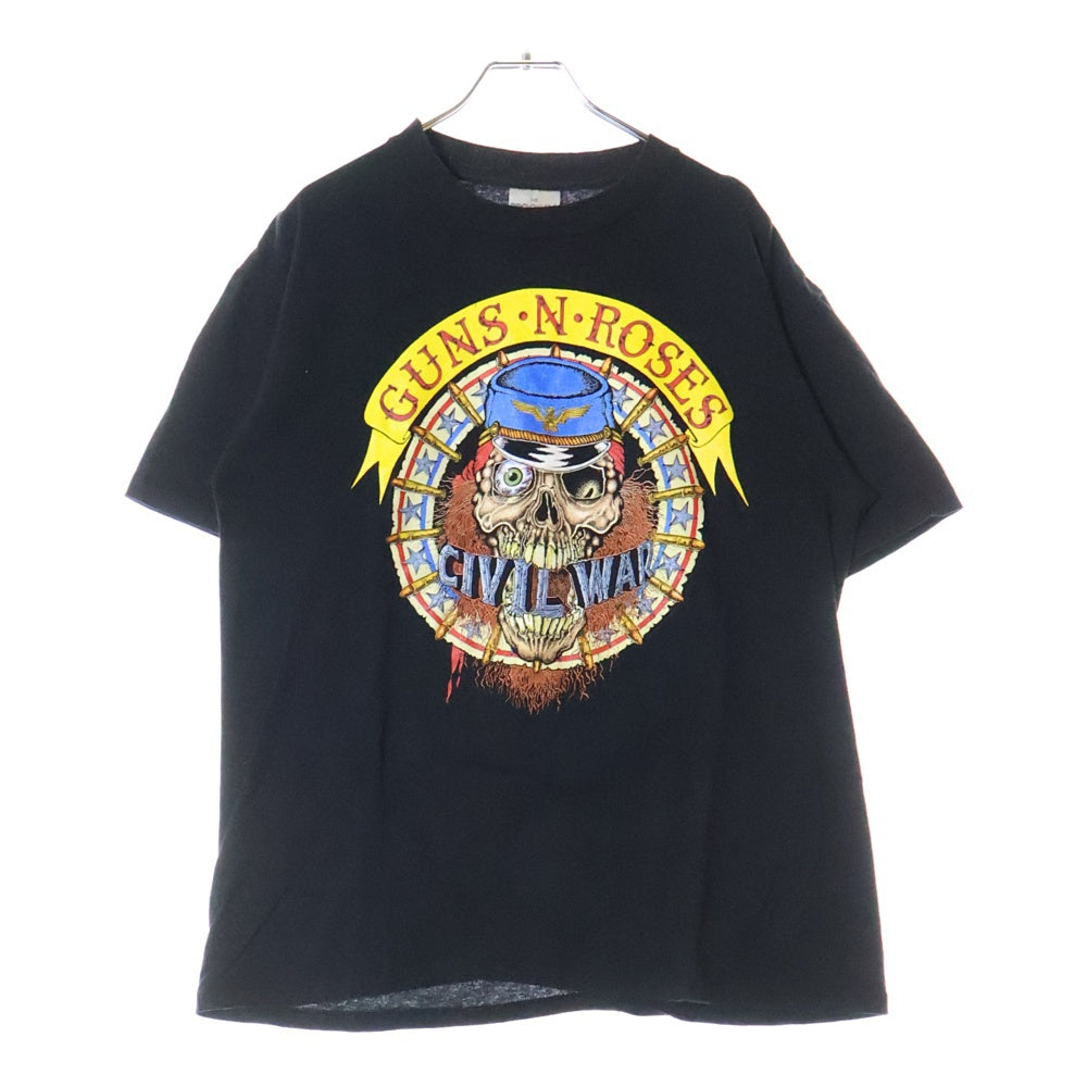 VINTAGE(ヴィンテージ) 90S GUNS ROSES GET IN THE RING TOUR TEE ガンズアンドローゼス 両面プリント 半袖Tシャツ カットソー ブラック