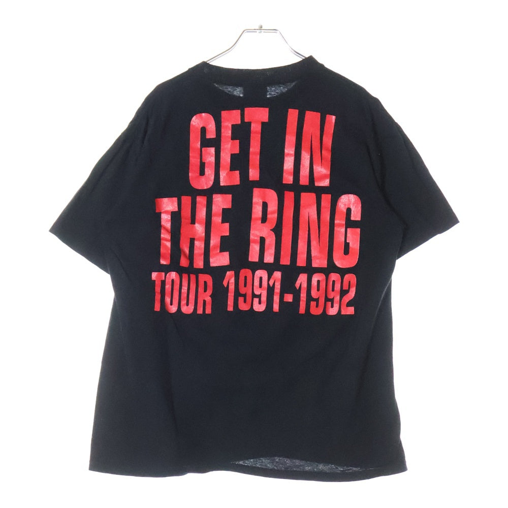 VINTAGE(ヴィンテージ) 90S GUNS ROSES GET IN THE RING TOUR TEE ガンズアンドローゼス 両面プリント 半袖Tシャツ カットソー ブラック