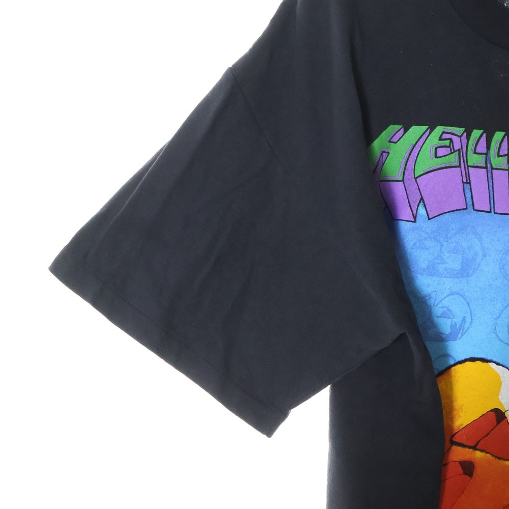VINTAGE(ヴィンテージ) 90S HELLOWEEN SPORTS WEAR Pink Bubbles Go APE on Tour 半袖Tシャツ カットソー ブラック