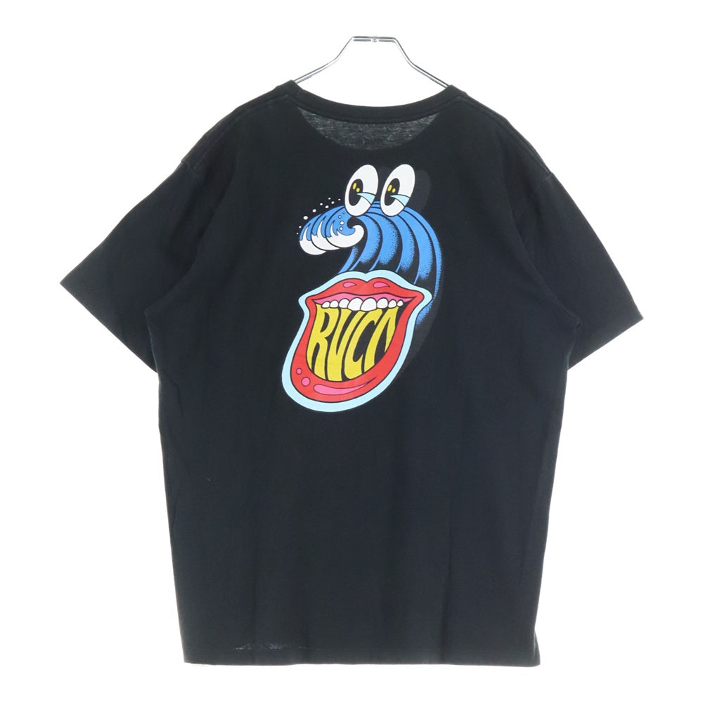 RVCA(ルーカ) リップロゴ Tシャツ 半袖カットソー ブラック