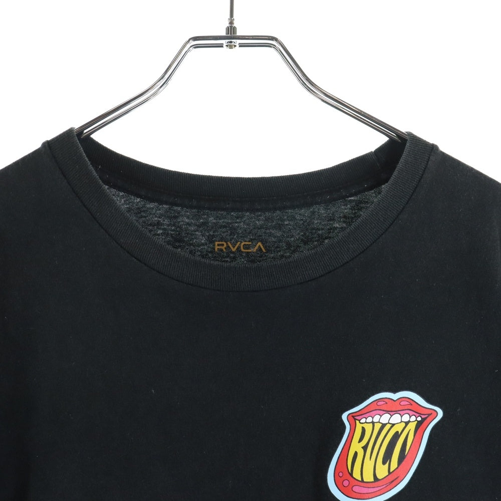 RVCA(ルーカ) リップロゴ Tシャツ 半袖カットソー ブラック