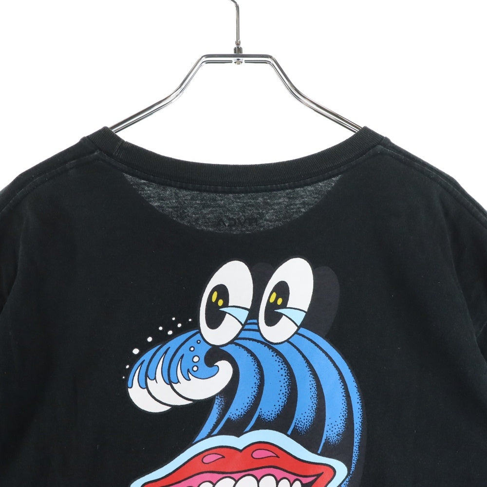 RVCA(ルーカ) リップロゴ Tシャツ 半袖カットソー ブラック