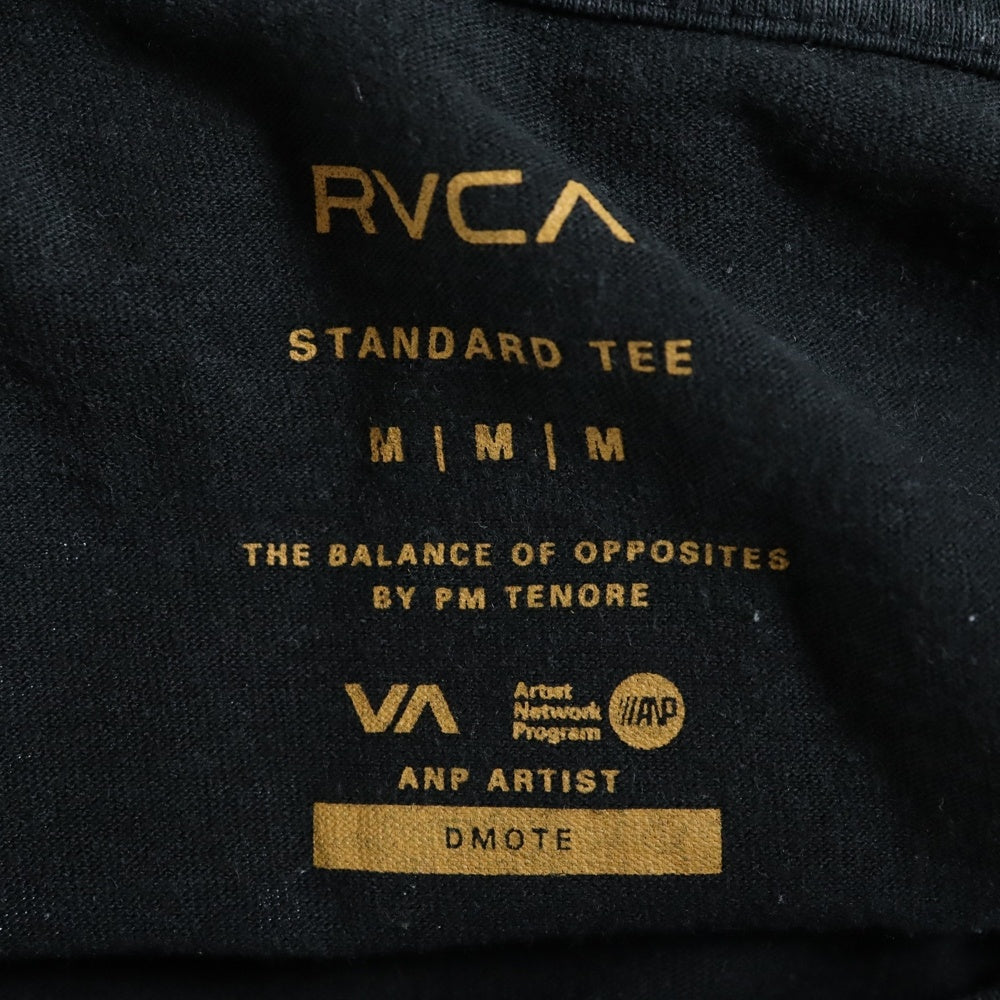 RVCA(ルーカ) リップロゴ Tシャツ 半袖カットソー ブラック