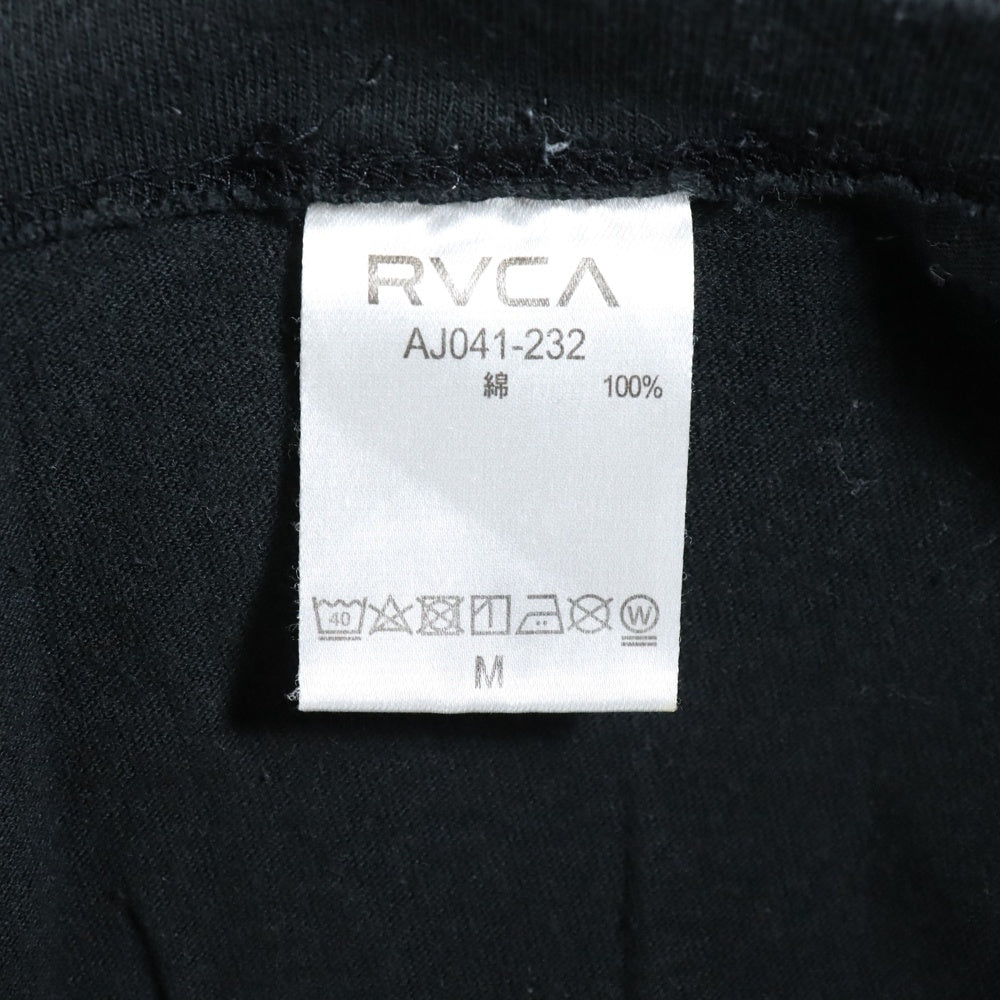 RVCA(ルーカ) リップロゴ Tシャツ 半袖カットソー ブラック