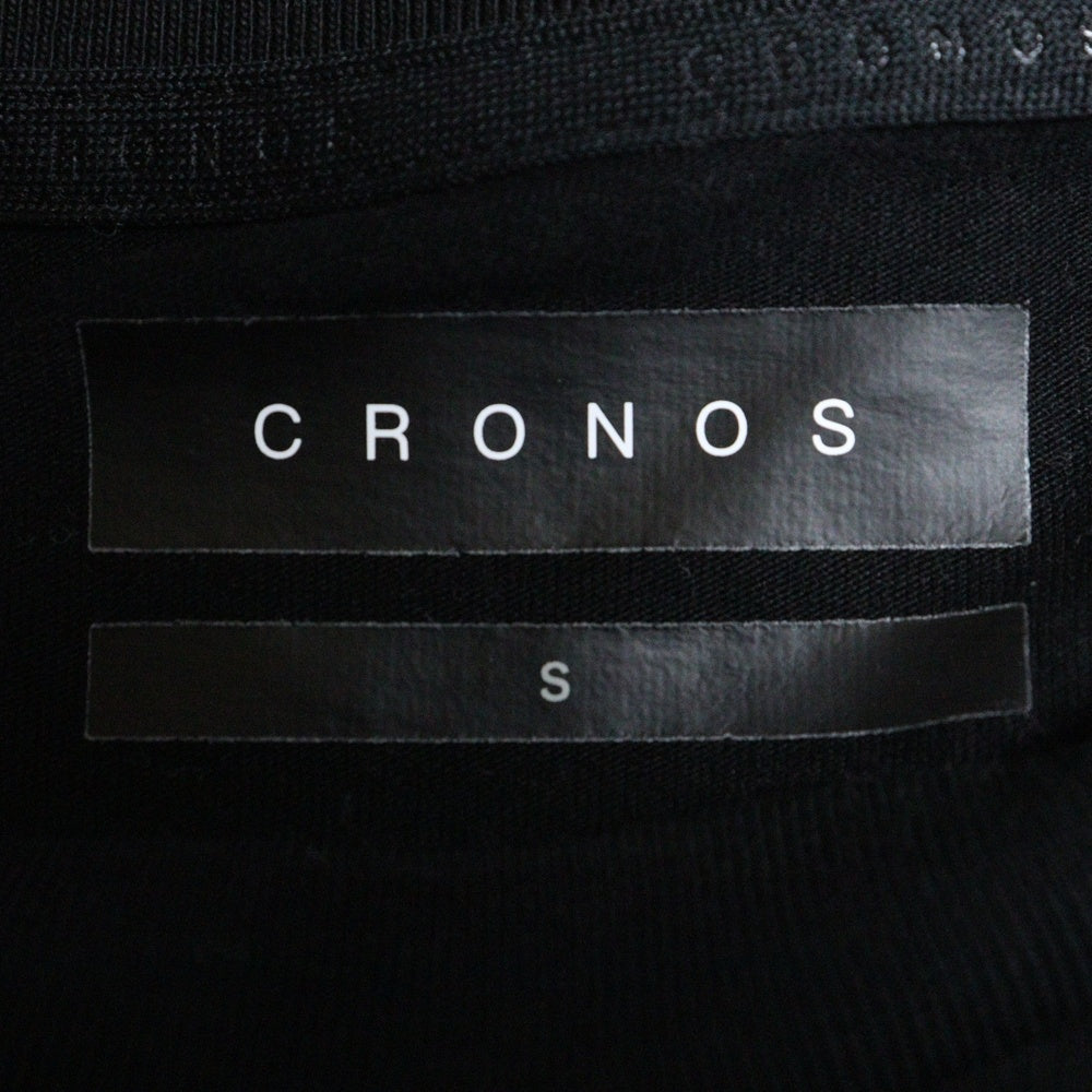 NO BRAND(ノーブランド) CRONOS クロノス Tシャツ 半袖カットソー ブラック C04-TS-2515ST
