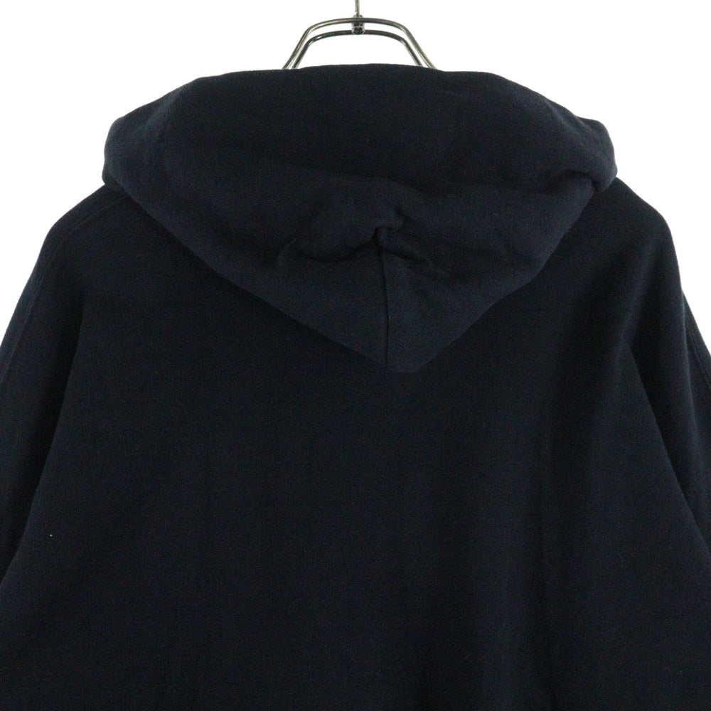 NO BRAND(ノーブランド) GINRHYMES ロゴプリント フーデッド スウェットパーカー ブラック