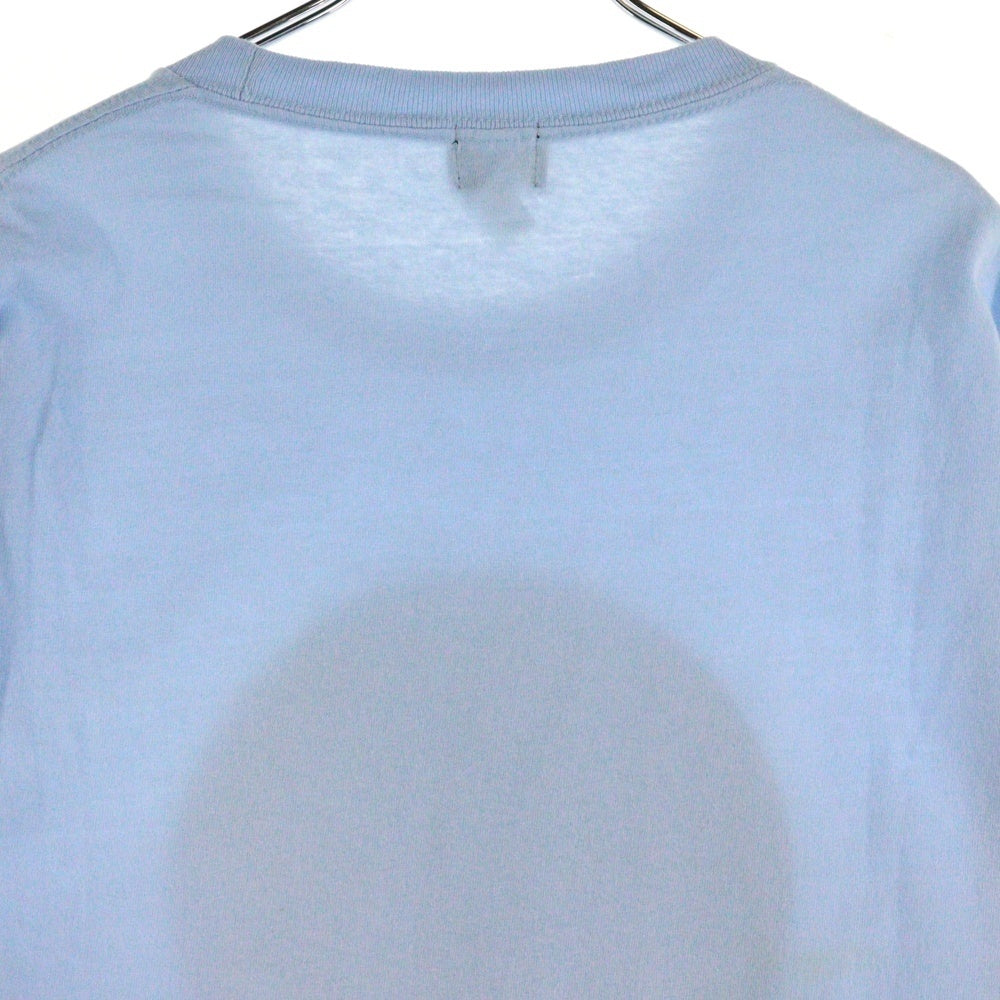 NO BRAND(ノーブランド) P.i SMILE S/S TEE スマイル Tシャツ 半袖カットソー ブルー