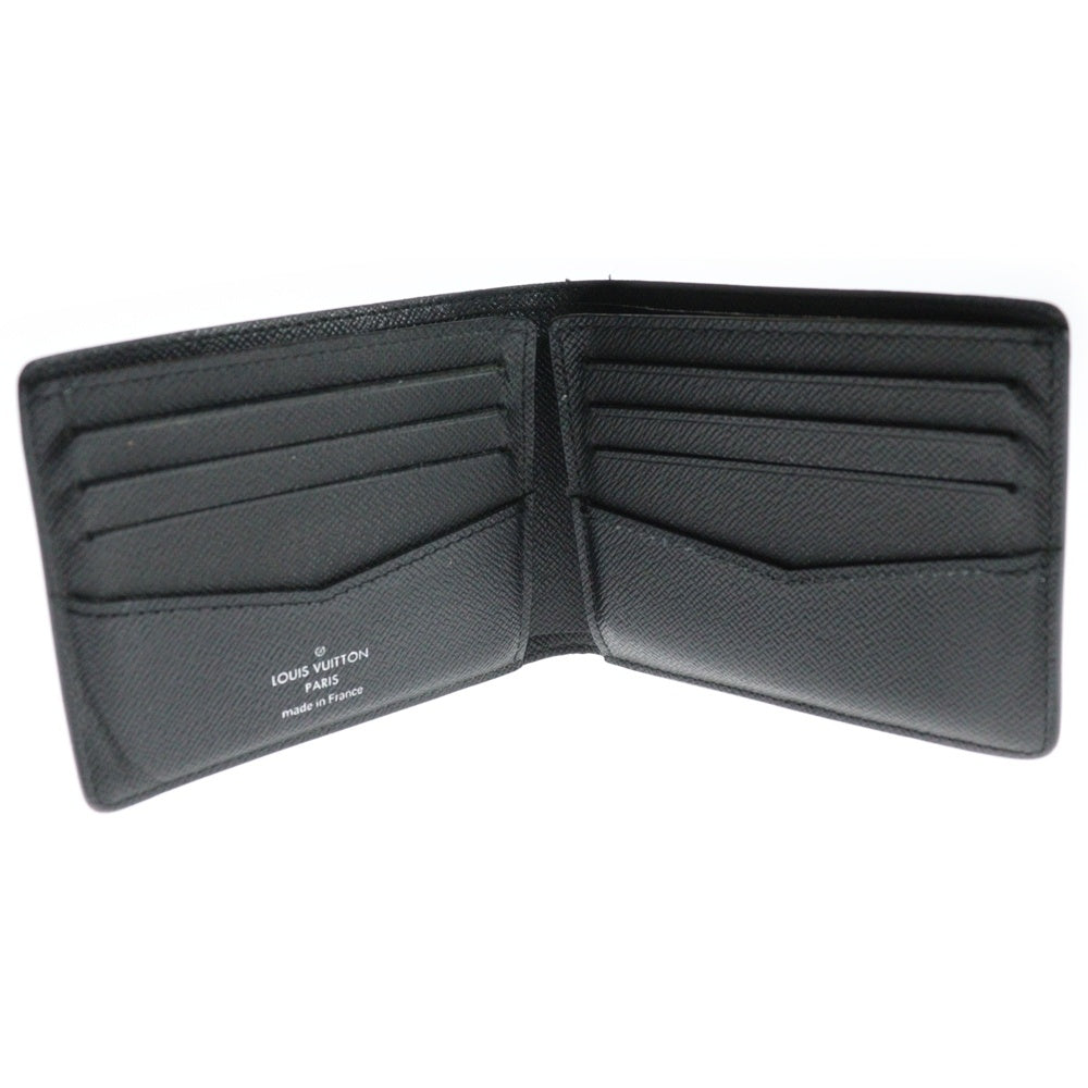LOUIS VUITTON(ルイヴィトン) ポルトフォイユスレンダー 2つ折りカードケース コンパクトウォレット ブラック M62294 CT4200