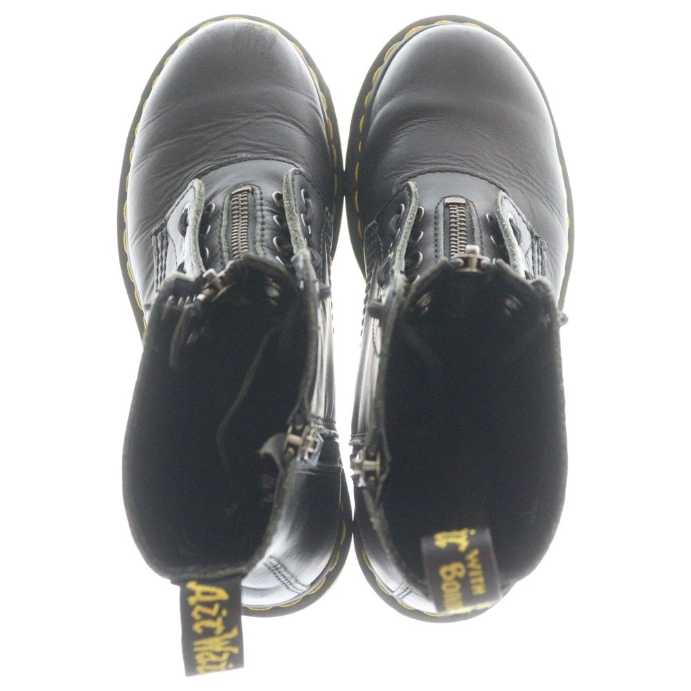 Dr.Martens(ドクターマーチン) 1460-8EYE PASCAL FRONT ZIP フロントジップ 8ホール ハイカットレザーブーツ ブラック 23863001