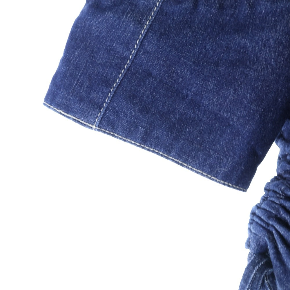 Her lip to(ハーリップトゥ) Eze Puff-Sleeve Denim Dress 半袖 デニムドレス インディゴ