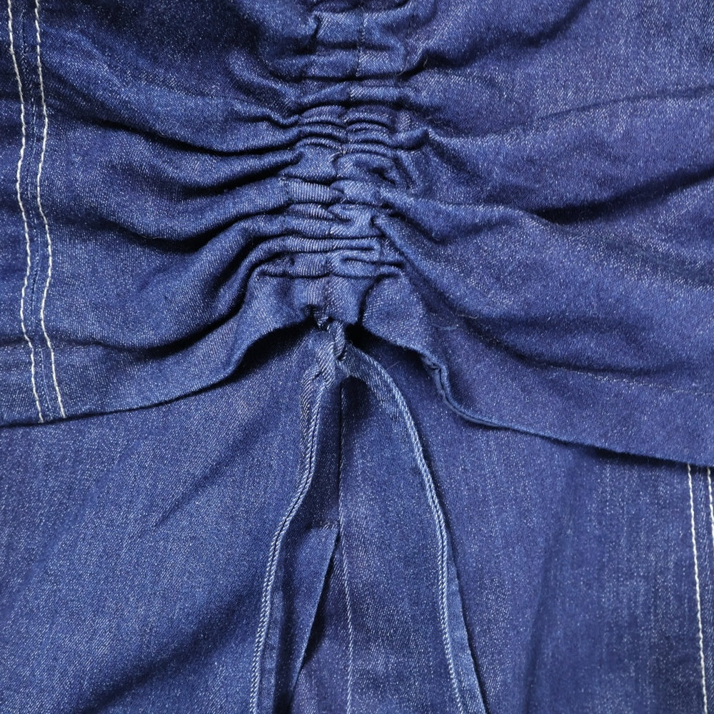 Her lip to(ハーリップトゥ) Eze Puff-Sleeve Denim Dress 半袖 デニムドレス インディゴ