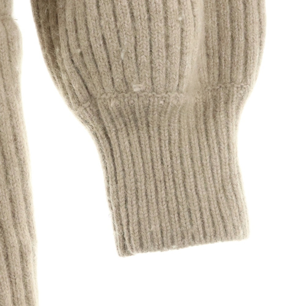 Her lip to(ハーリップトゥ) Half Zip Knit Mini Dress ハーフジップ ニットドレス ベージュ レディース