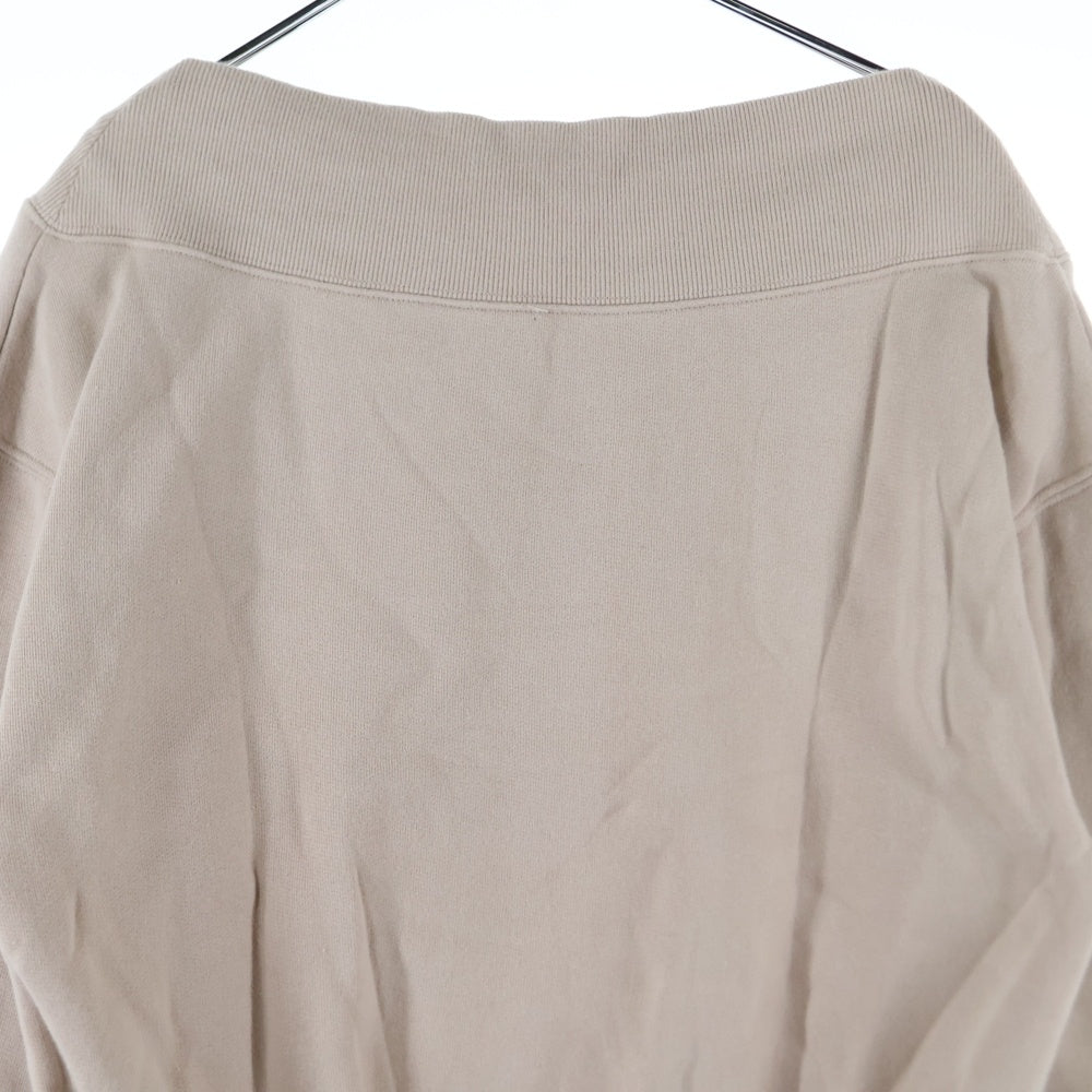 NO BRAND(ノーブランド) Her lip to Off The Shoulder Pullover オフショルダー プルオーバースウェット ベージュ