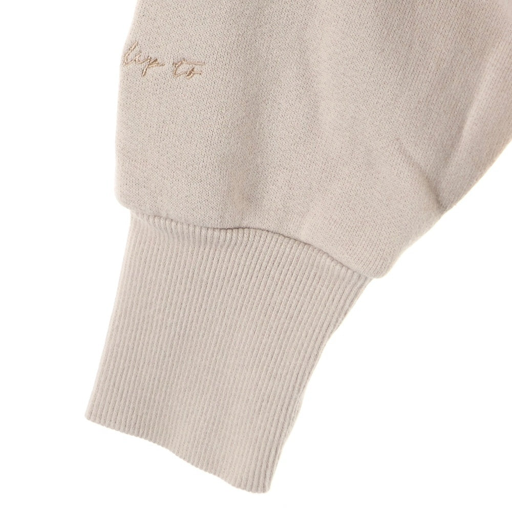 Her lip to(ハーリップトゥ) Off The Shoulder Pullover オフショルダー プルオーバースウェット ベージュ