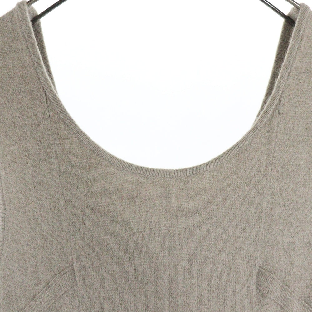 NO BRAND(ノーブランド) Her lip to ウール ノースリーブワンピース ベージュ レディース