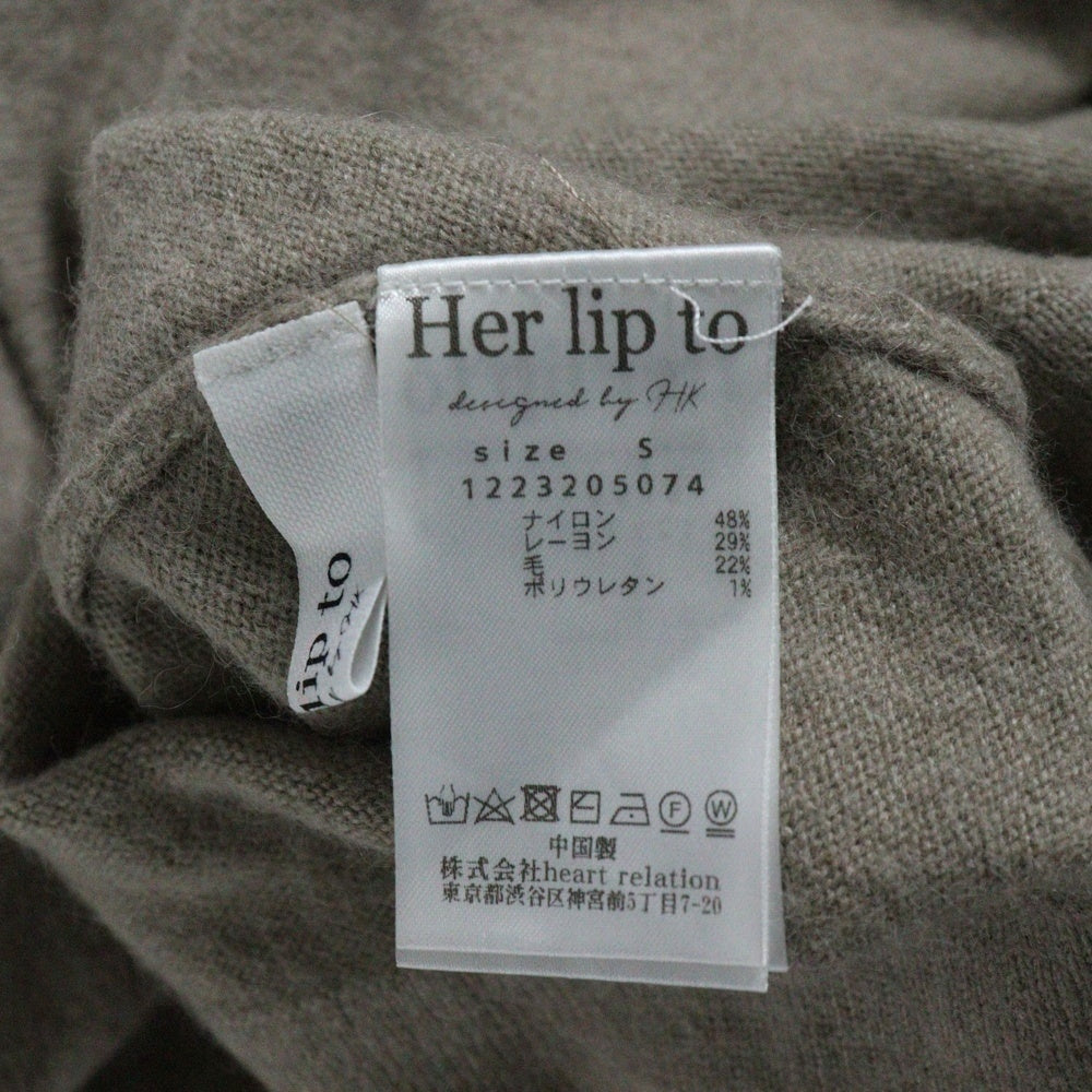 NO BRAND(ノーブランド) Her lip to ウール ノースリーブワンピース ベージュ